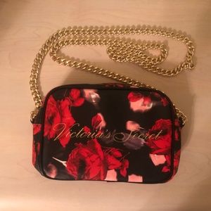 Holiday Sale! New Victoria’s Secret Black Floral Crossbody Handbag